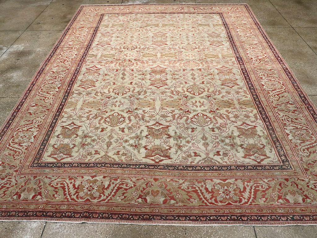 Antique Persian Sultanabad Carpet, No.12940 - Staging