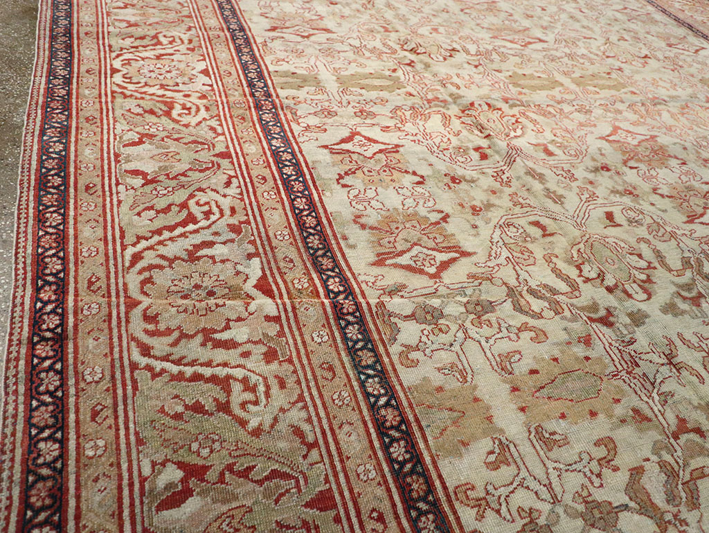 Antique Persian Sultanabad Carpet, No.12940 - Staging