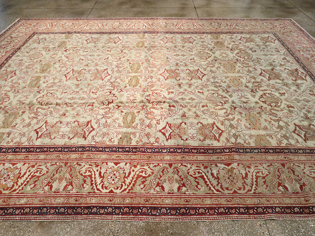 Antique Persian Sultanabad Carpet, No.12940 - Staging