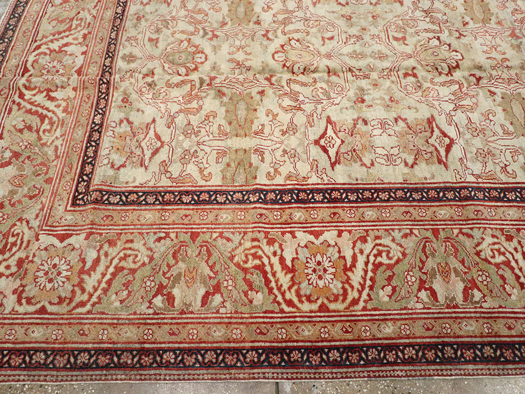 Antique Persian Sultanabad Carpet, No.12940 - Staging
