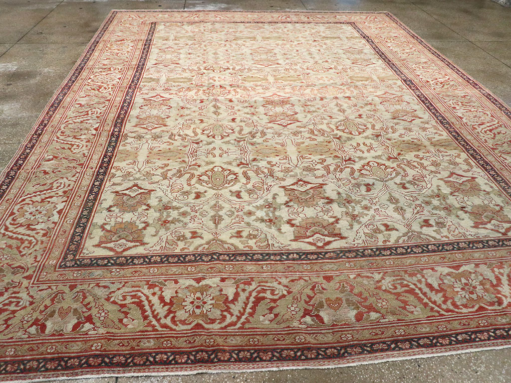 Antique Persian Sultanabad Carpet, No.12940 - Staging