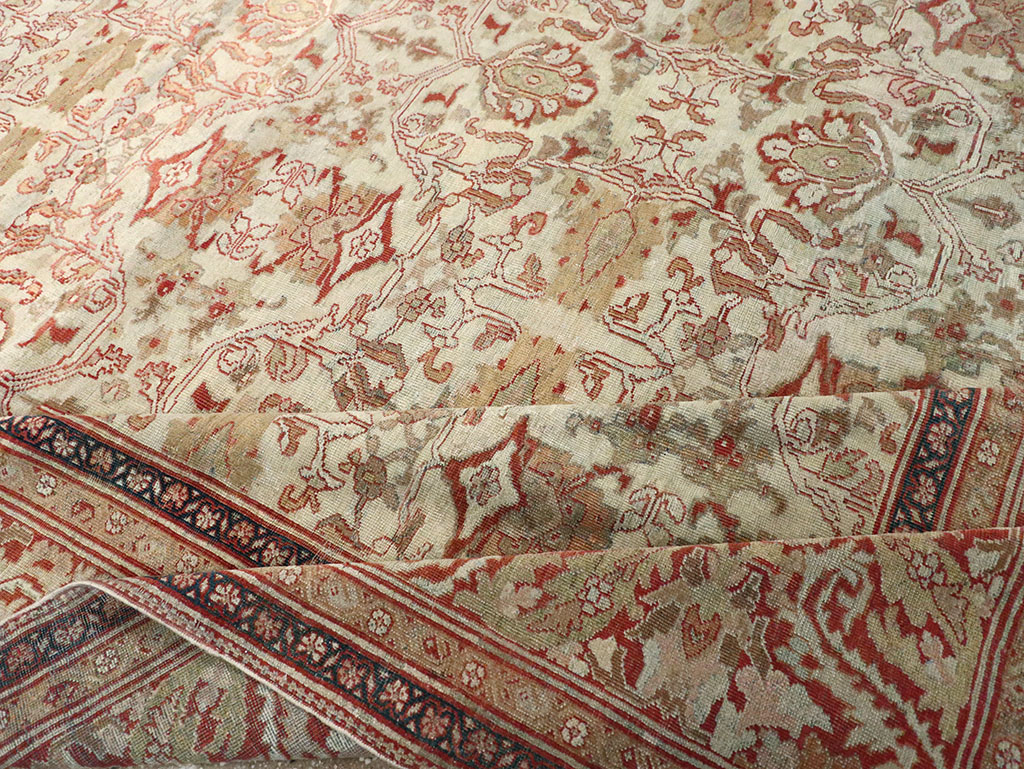 Antique Persian Sultanabad Carpet, No.12940 - Staging