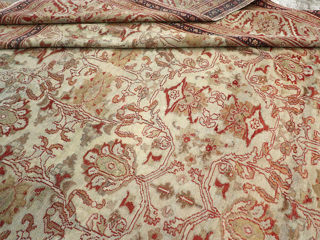 Antique Persian Sultanabad Carpet, No.12940 - Staging