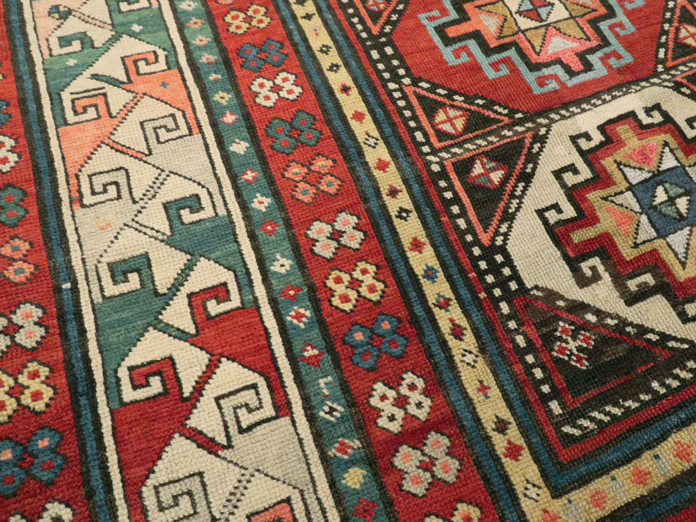 Antique Caucasian Shirvan Rug, No.12955 - Staging