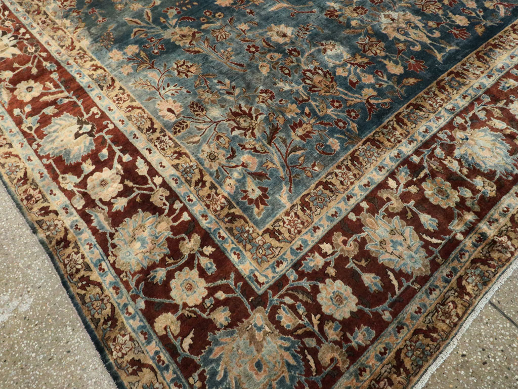 Vintage Persian Lavar Kerman Rug, No.13003 - Staging