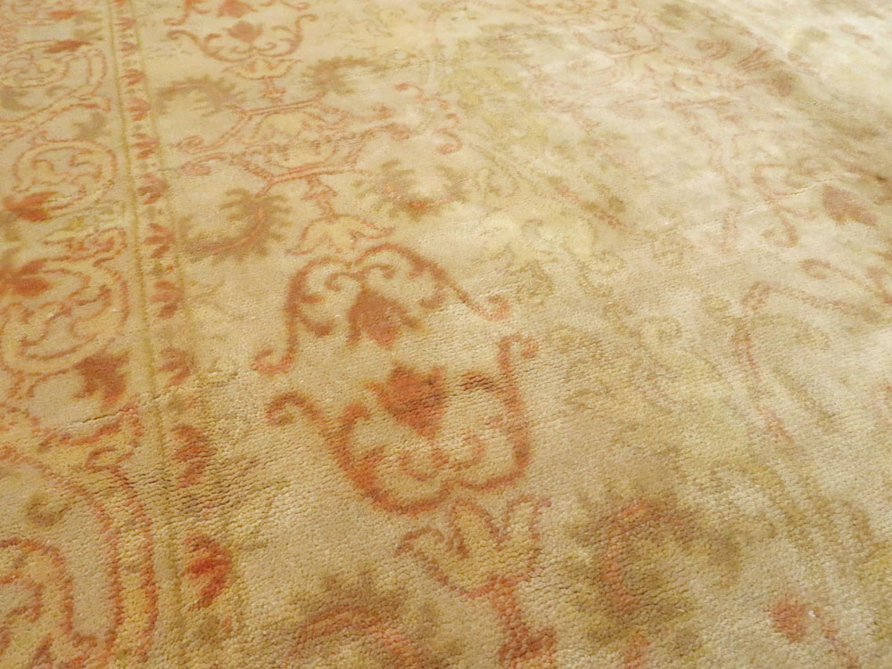 Antique Spanish Cuenca Rug, No.13012 - Staging