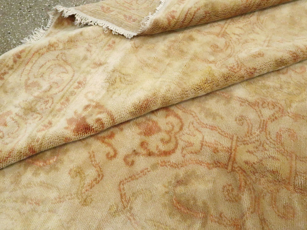 Antique Spanish Cuenca Rug, No.13012 - Staging