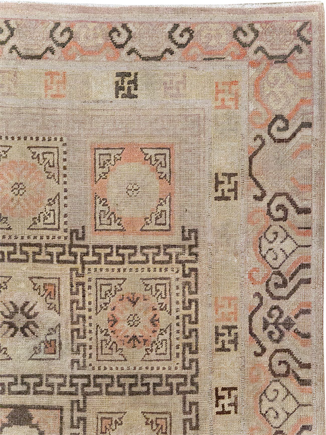 Antique East Turkestan Khotan Gallery Rug, No.13063 - Staging