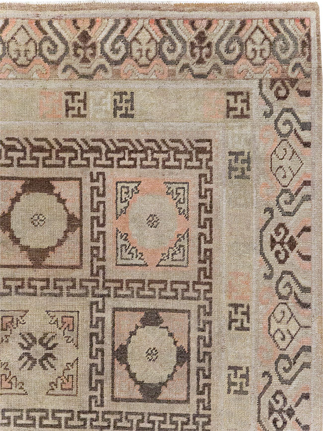Antique East Turkestan Khotan Gallery Rug, No.13063 - Staging