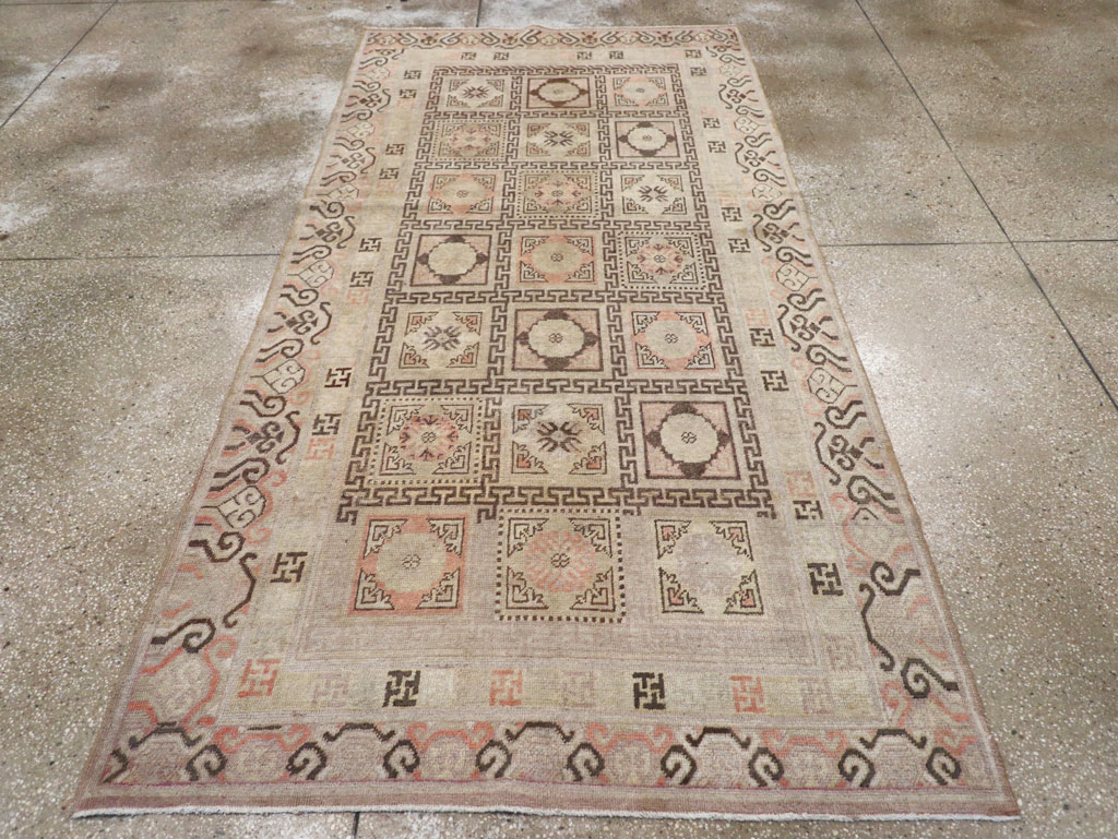 Antique East Turkestan Khotan Gallery Rug, No.13063 - Staging