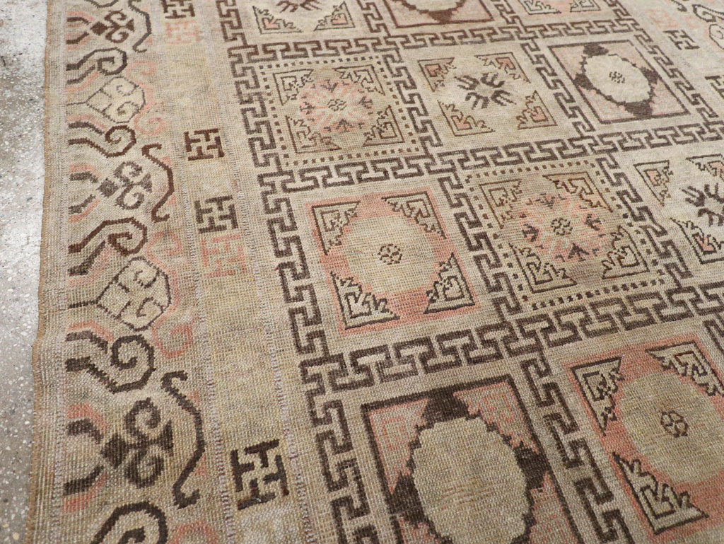 Antique East Turkestan Khotan Gallery Rug, No.13063 - Staging