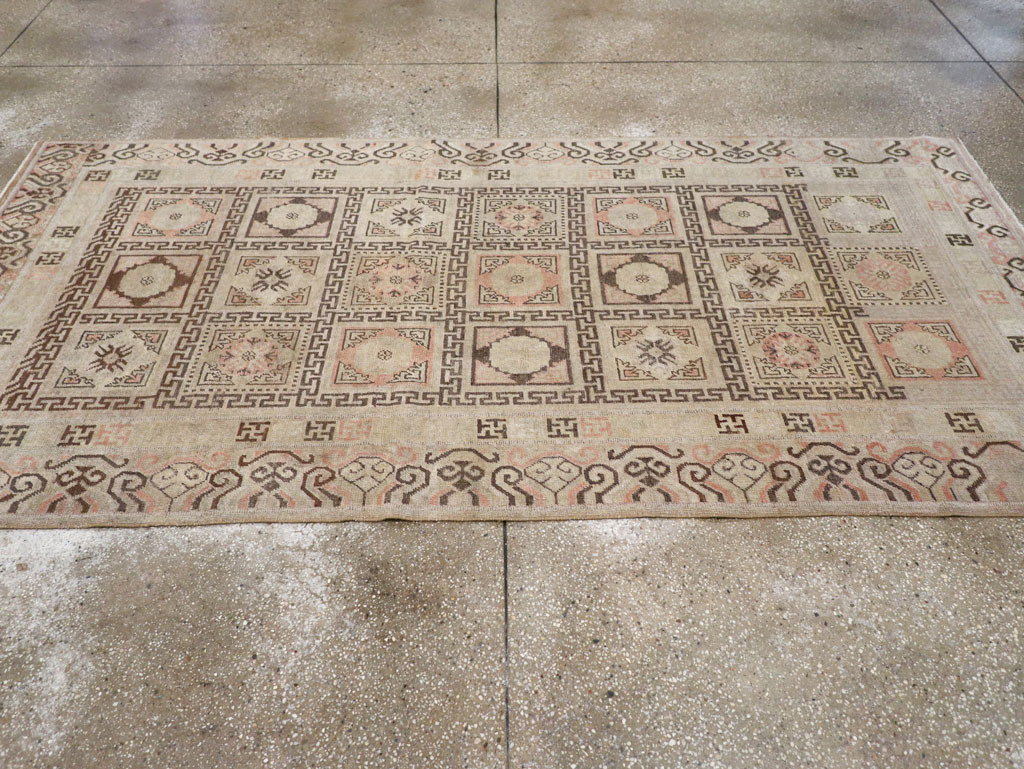 Antique East Turkestan Khotan Gallery Rug, No.13063 - Staging