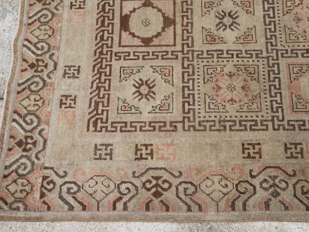 Antique East Turkestan Khotan Gallery Rug, No.13063 - Staging