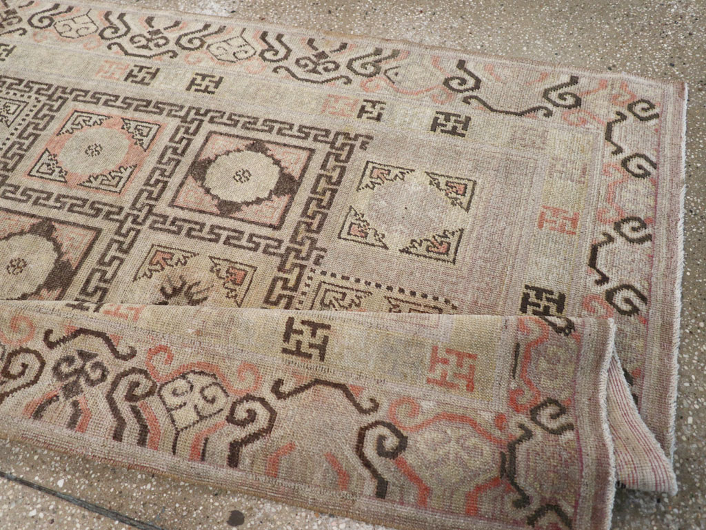 Antique East Turkestan Khotan Gallery Rug, No.13063 - Staging