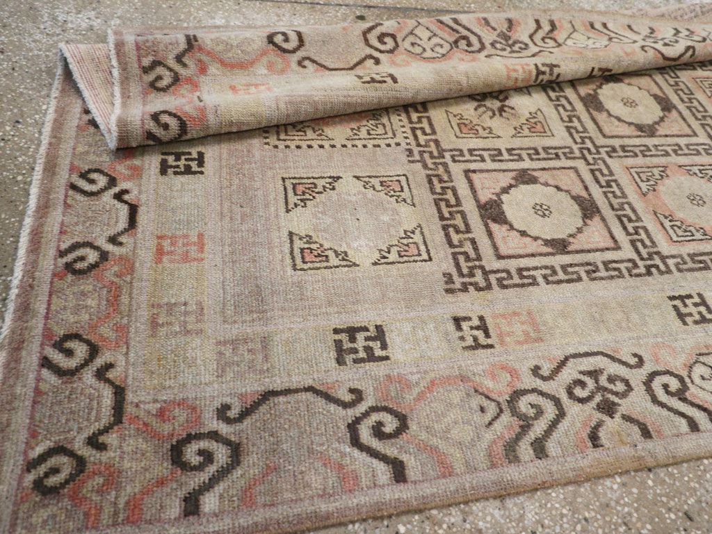 Antique East Turkestan Khotan Gallery Rug, No.13063 - Staging