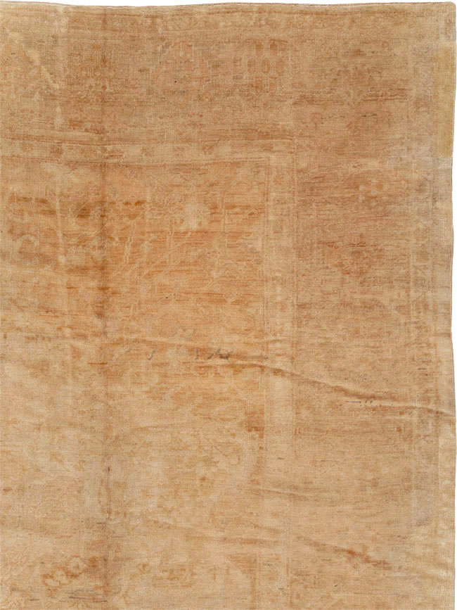 Antique Turkish Oushak Rug, No.13083 - Staging