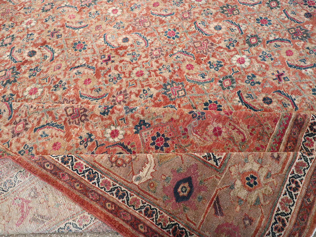 Antique Persian Mahal Large Carpet, No.13087 - Staging