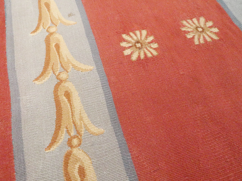 Vintage French Aubusson Runner, No.13097 - Staging