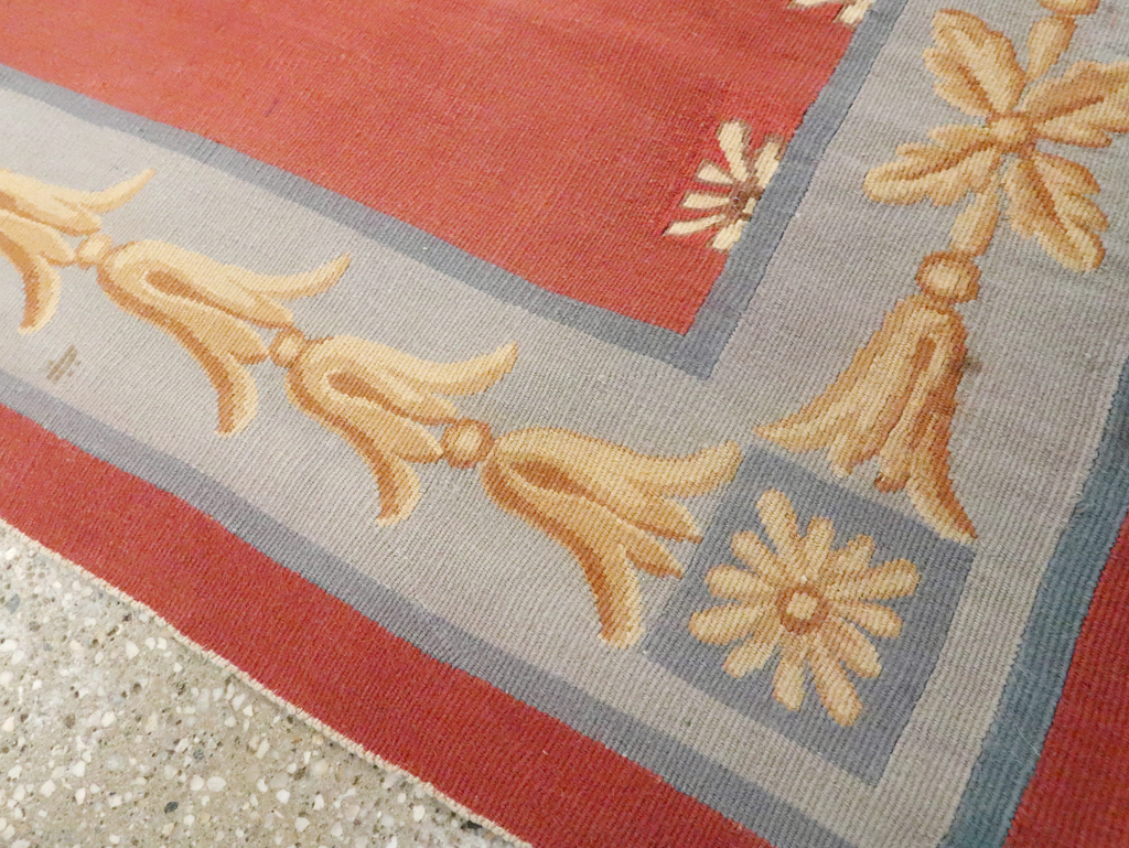 Vintage French Aubusson Runner, No.13097 - Staging