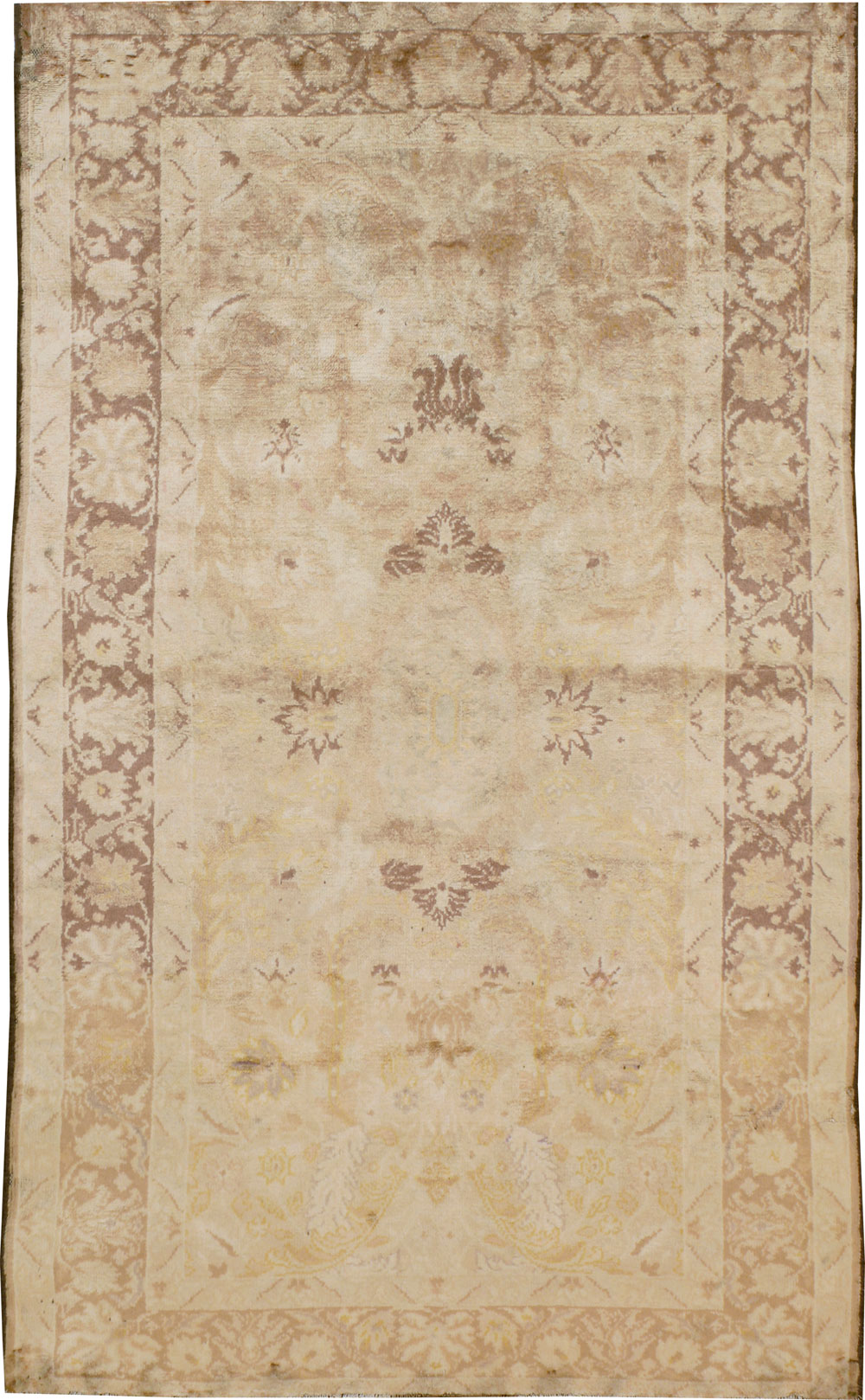 Antique Turkish Oushak Rug, No.13121 - Staging