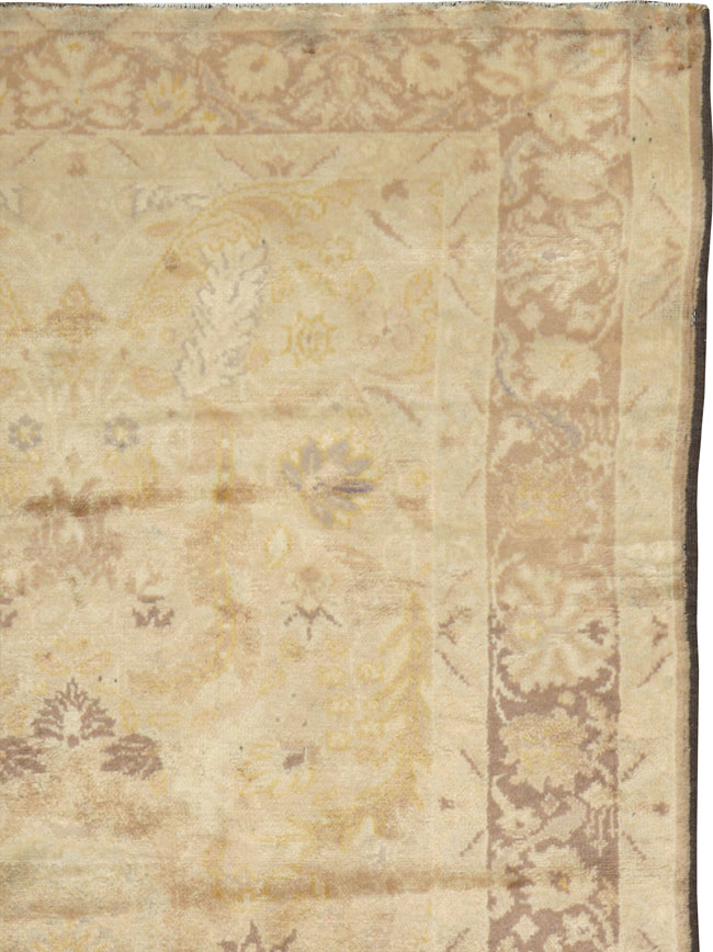 Antique Turkish Oushak Rug, No.13121 - Staging