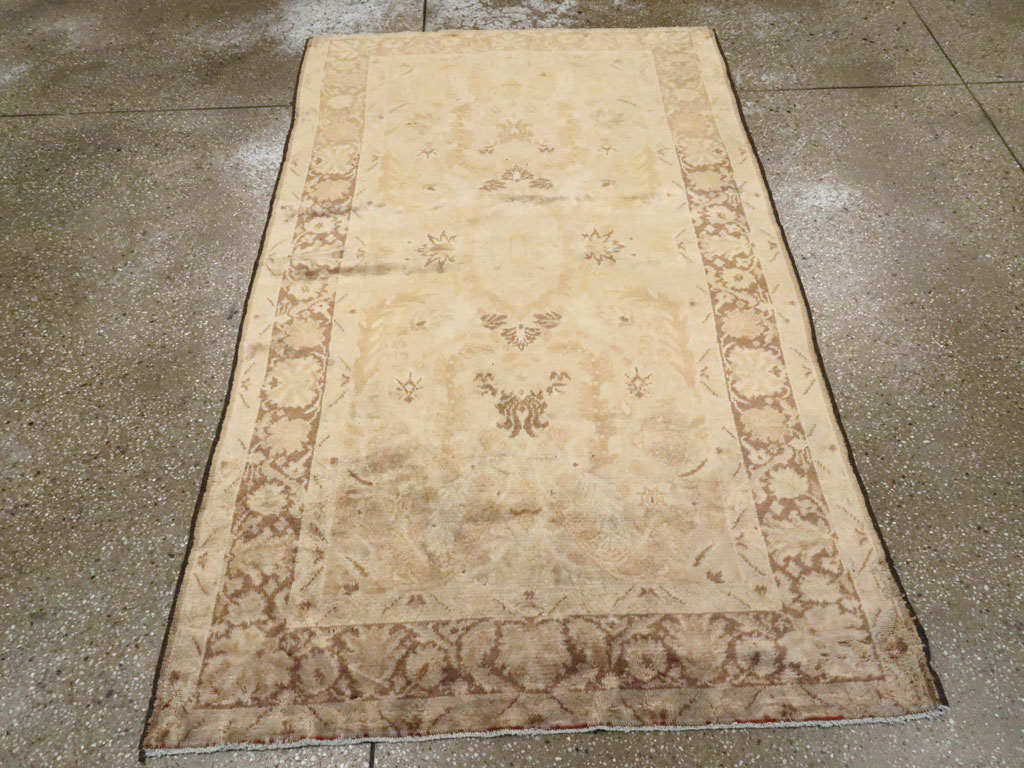 Antique Turkish Oushak Rug, No.13121 - Staging