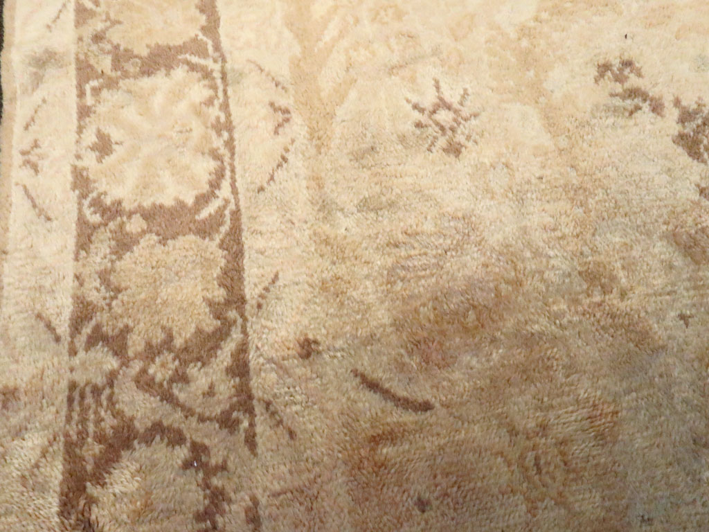 Antique Turkish Oushak Rug, No.13121 - Staging