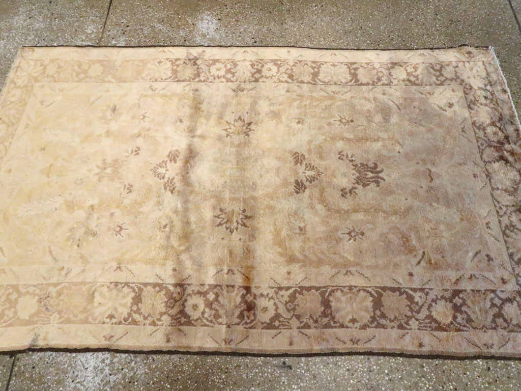 Antique Turkish Oushak Rug, No.13121 - Staging
