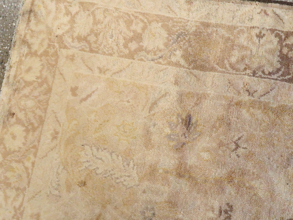 Antique Turkish Oushak Rug, No.13121 - Staging