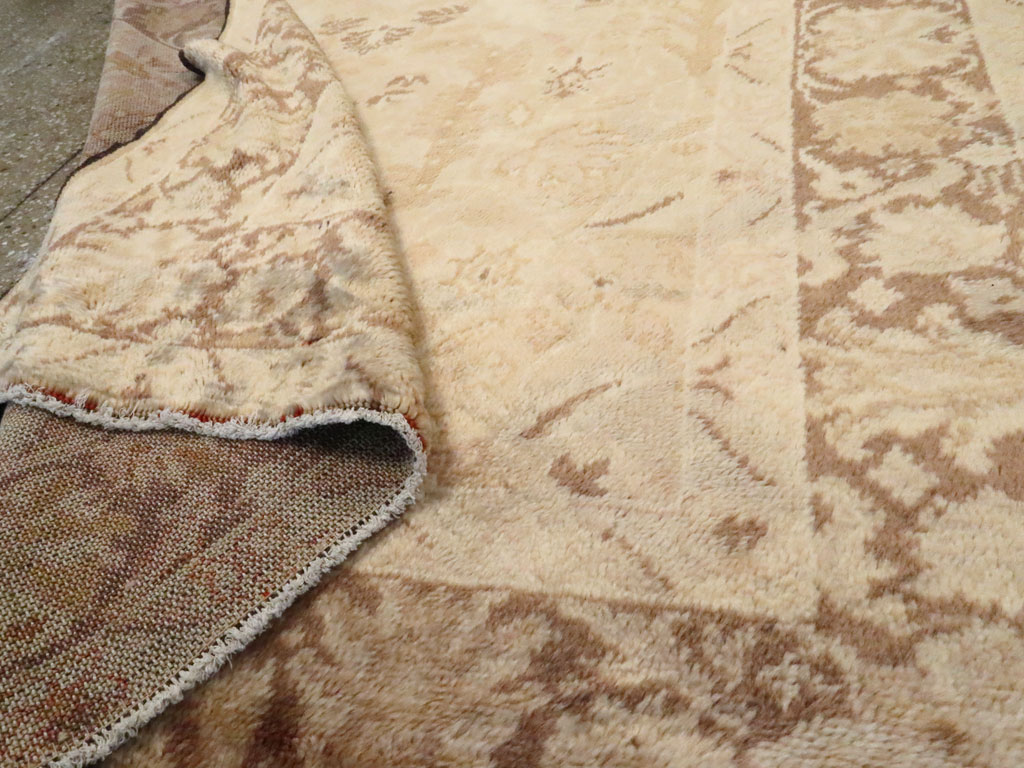 Antique Turkish Oushak Rug, No.13121 - Staging