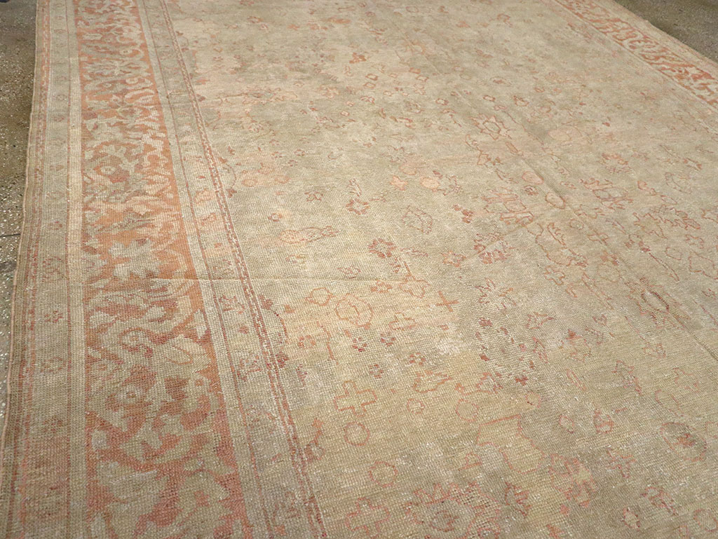 Antique Turkish Ghiordes Long Carpet, No.13122 - Staging