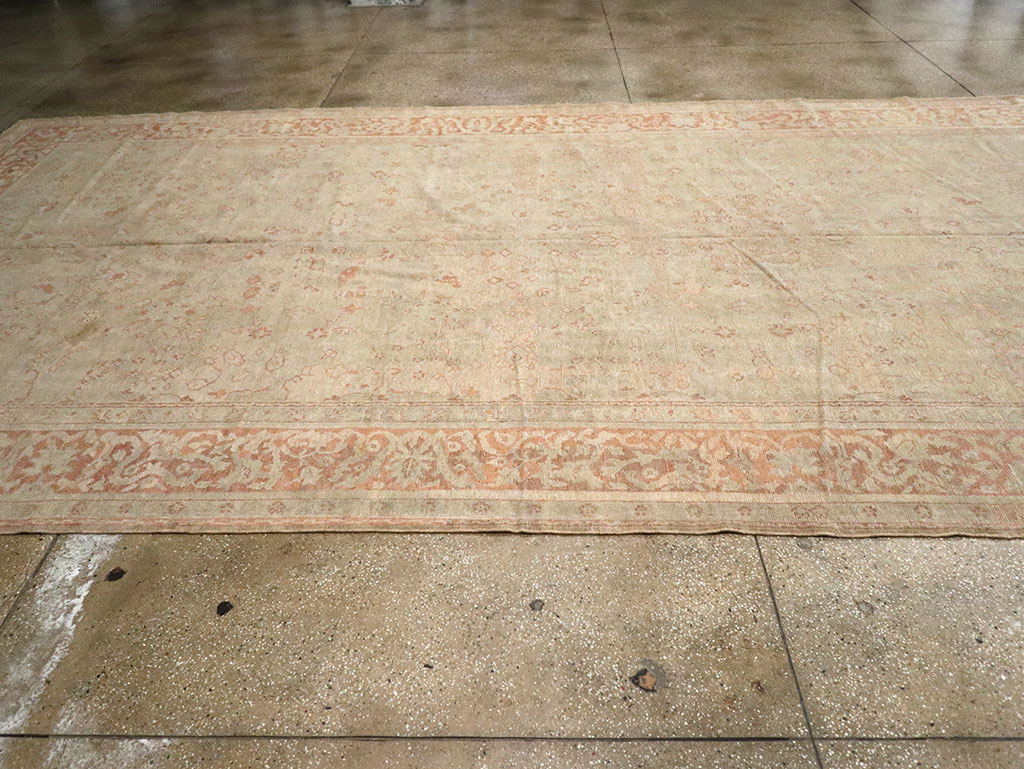 Antique Turkish Ghiordes Long Carpet, No.13122 - Staging