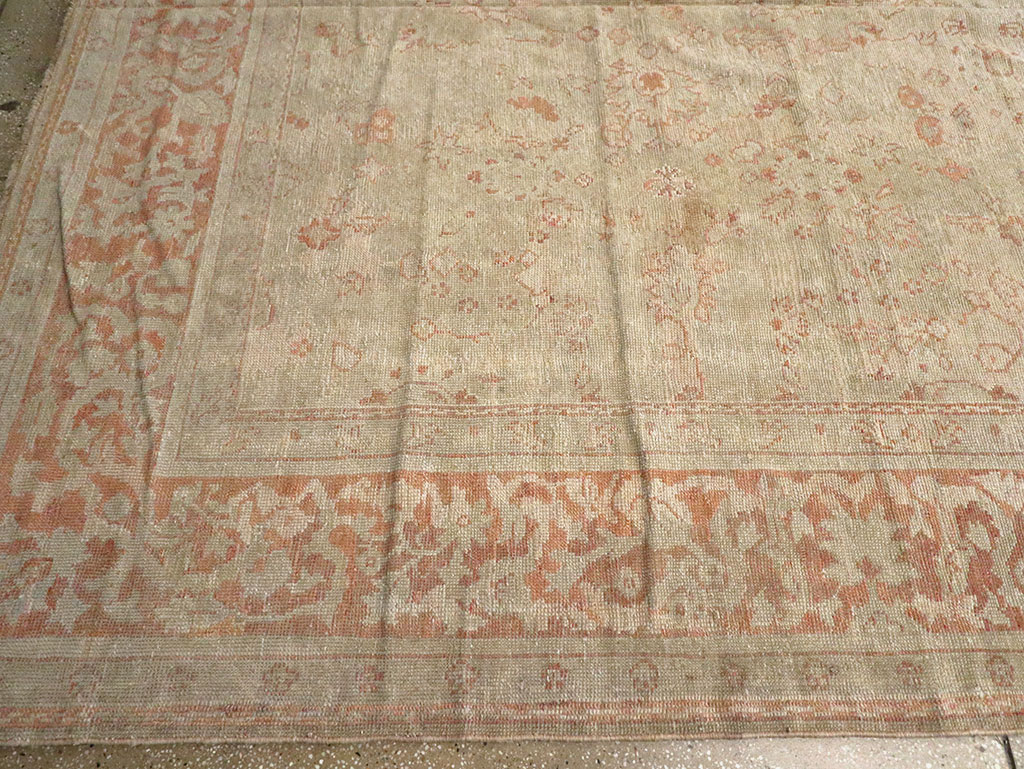 Antique Turkish Ghiordes Long Carpet, No.13122 - Staging