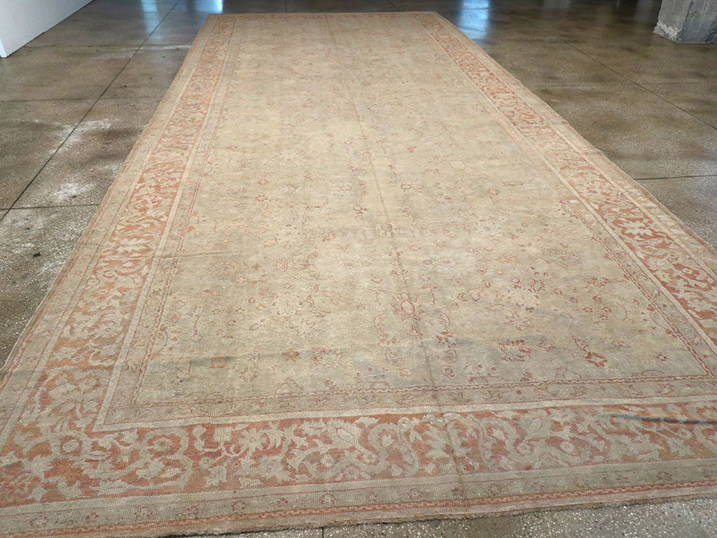 Antique Turkish Ghiordes Long Carpet, No.13122 - Staging