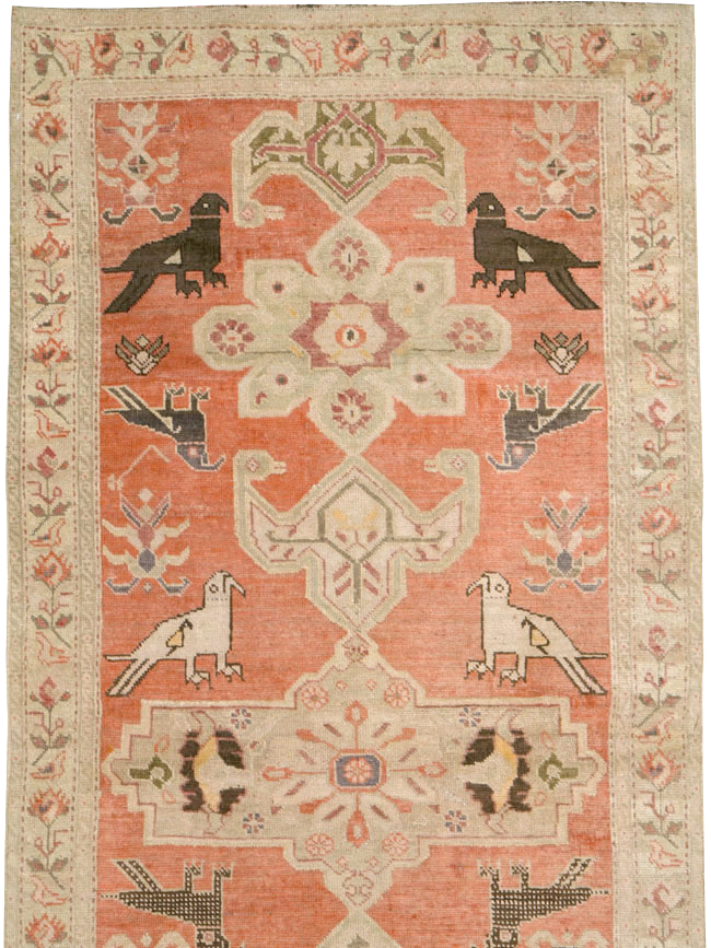 Antique Caucasian Karabagh Runner, No.13126 - Staging
