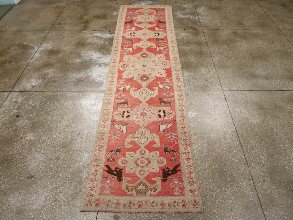 Antique Caucasian Karabagh Runner, No.13126 - Staging