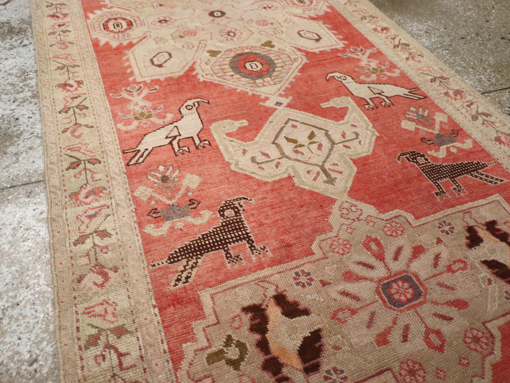Antique Caucasian Karabagh Runner, No.13126 - Staging