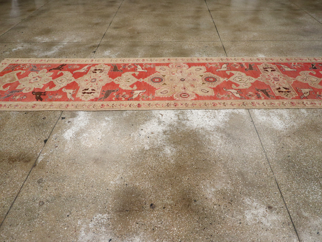 Antique Caucasian Karabagh Runner, No.13126 - Staging