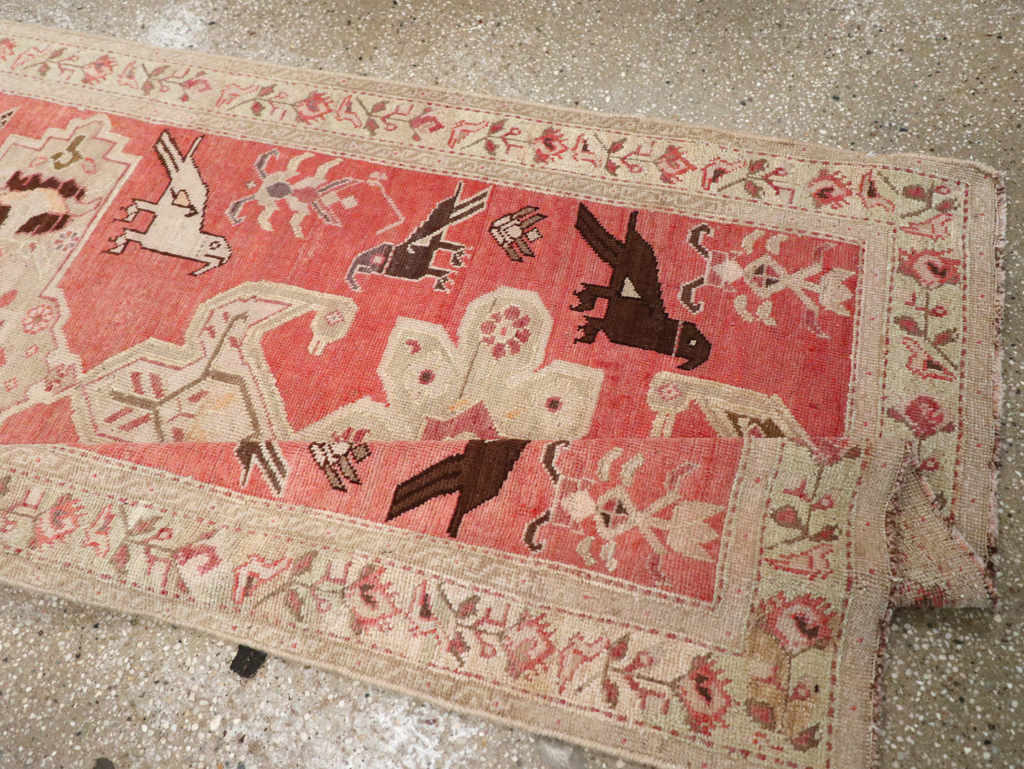Antique Caucasian Karabagh Runner, No.13126 - Staging