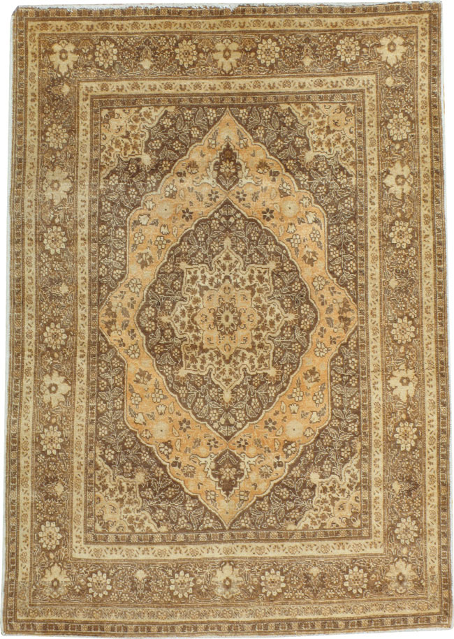Antique Persian Tabriz Rug, No.13130 - Staging