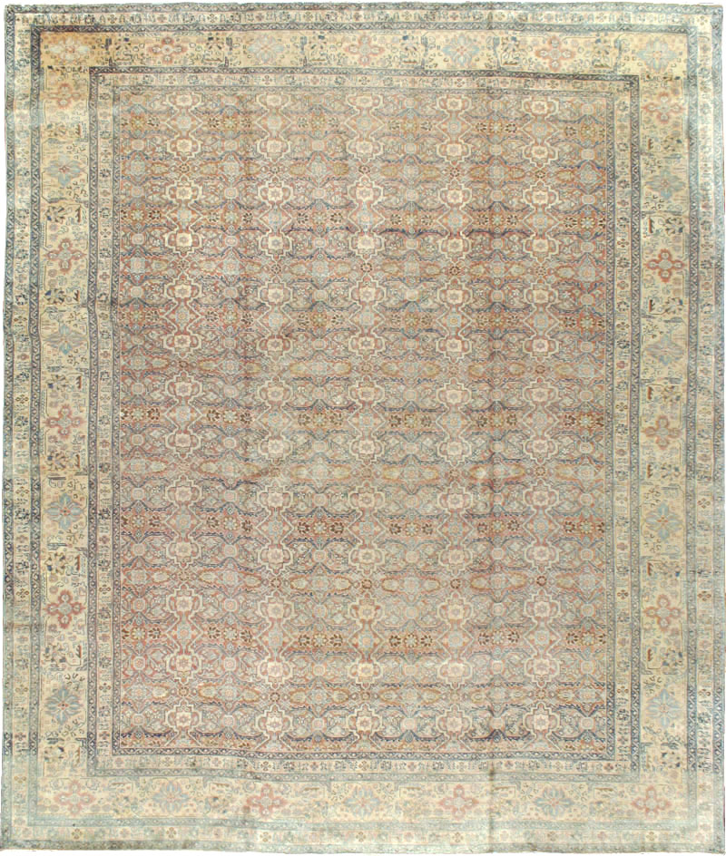 Antique Persian Tabriz  Square Carpet, No.13151 - Staging
