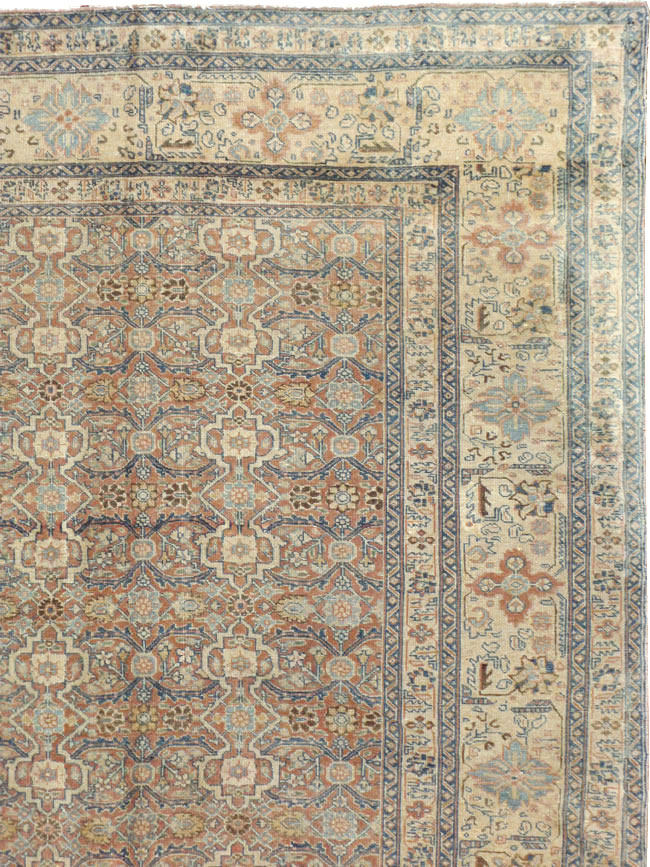 Antique Persian Tabriz  Square Carpet, No.13151 - Staging