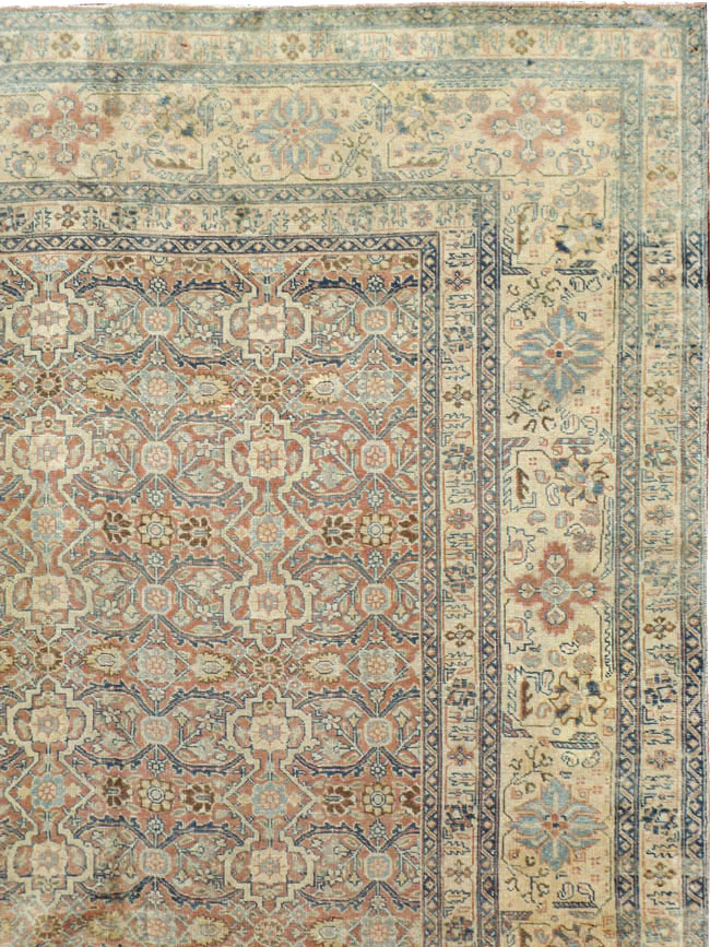 Antique Persian Tabriz  Square Carpet, No.13151 - Staging