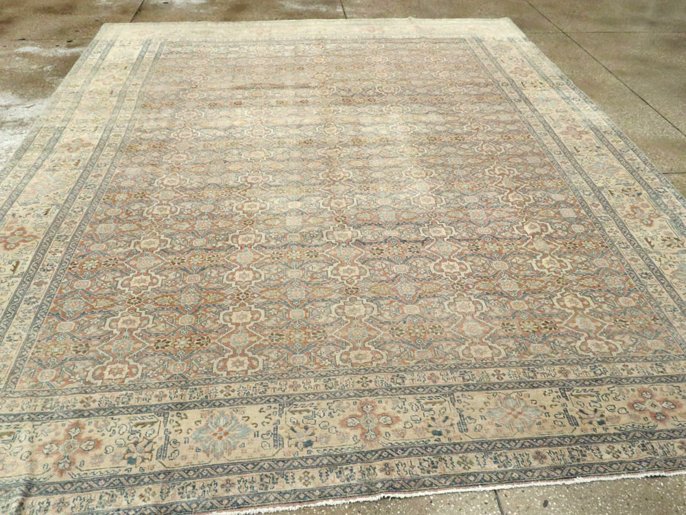 Antique Persian Tabriz  Square Carpet, No.13151 - Staging