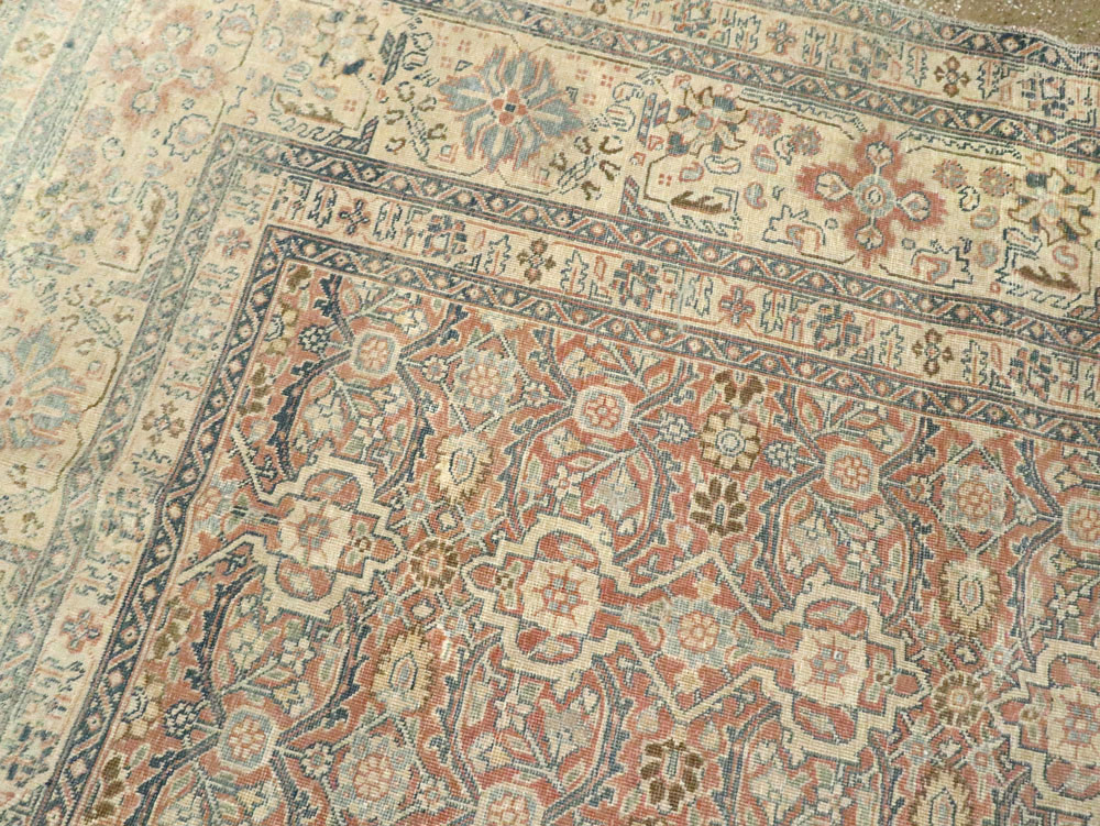 Antique Persian Tabriz  Square Carpet, No.13151 - Staging