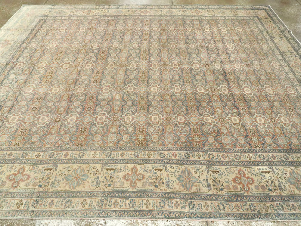 Antique Persian Tabriz  Square Carpet, No.13151 - Staging