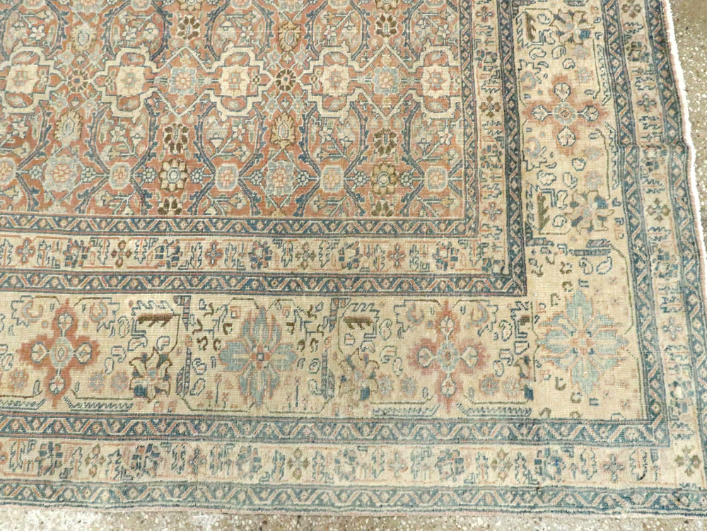 Antique Persian Tabriz  Square Carpet, No.13151 - Staging