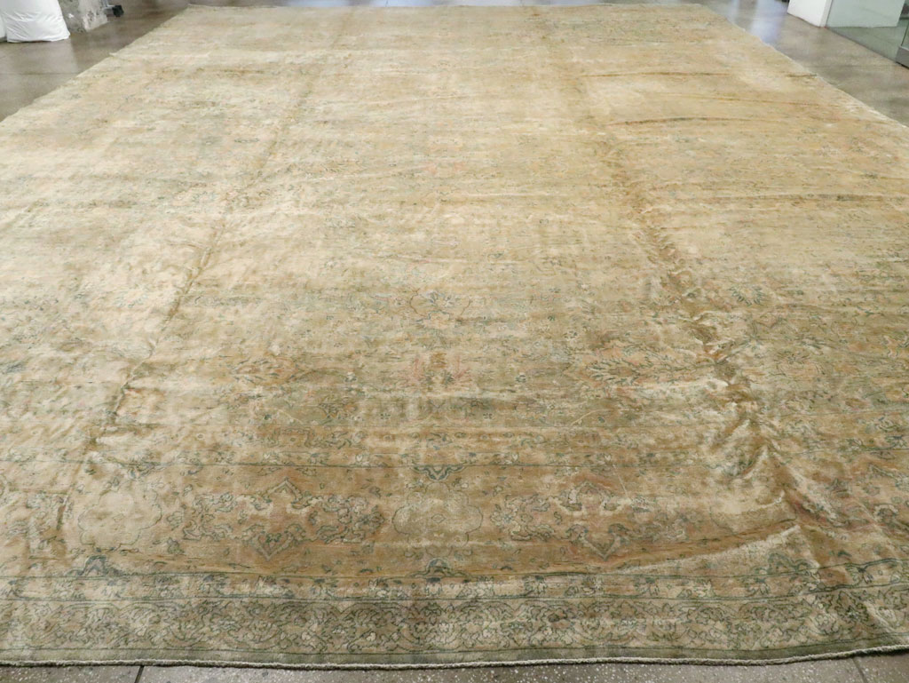 Antique Indian Oversize Lahore Carpet, No.13152 - Staging