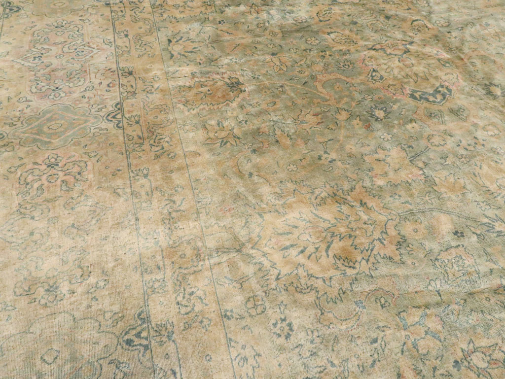 Antique Indian Oversize Lahore Carpet, No.13152 - Staging