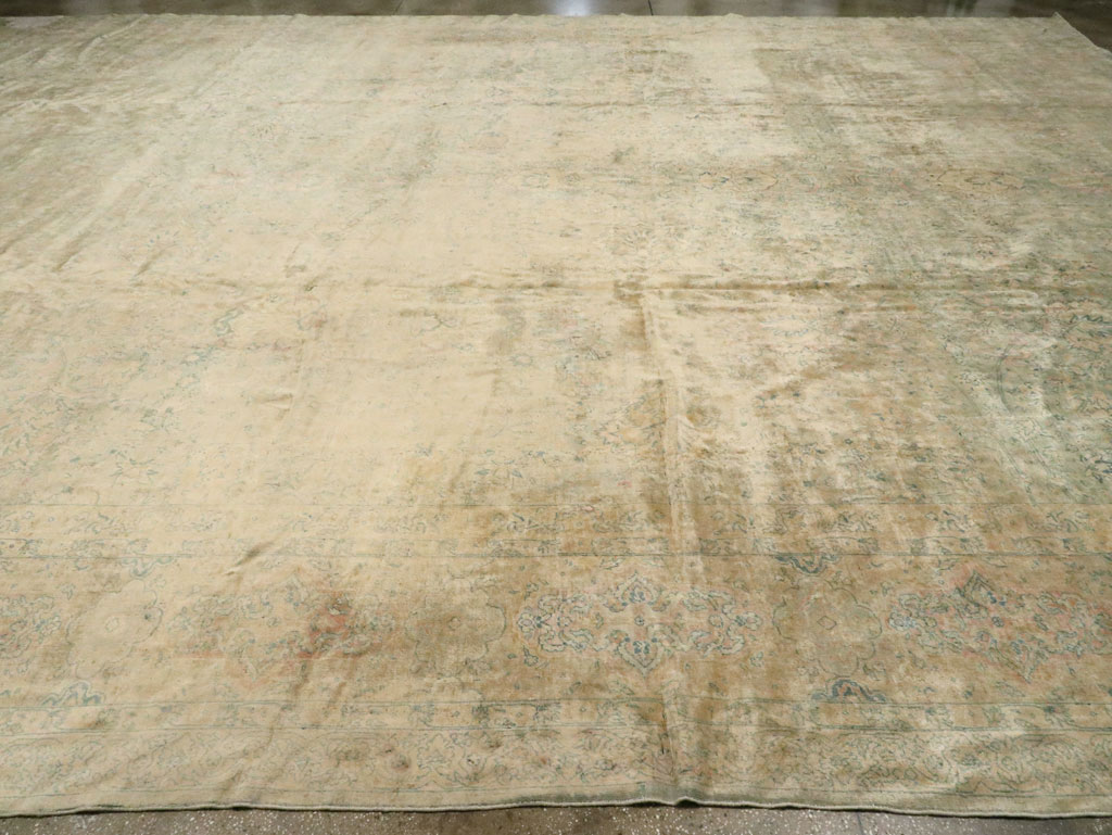 Antique Indian Oversize Lahore Carpet, No.13152 - Staging